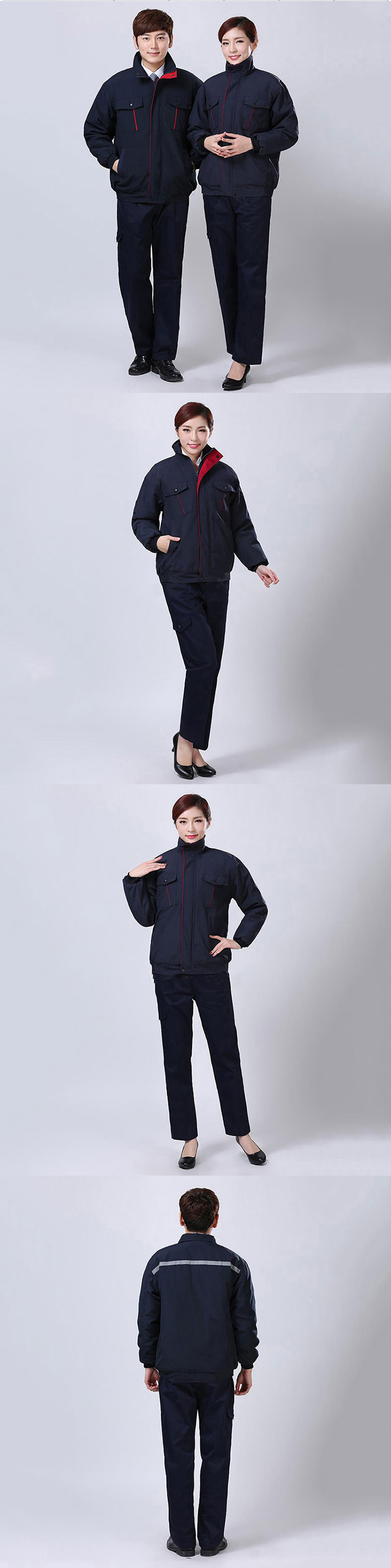 不可拆卸棉服工作服 不可拆卸棉服工作服